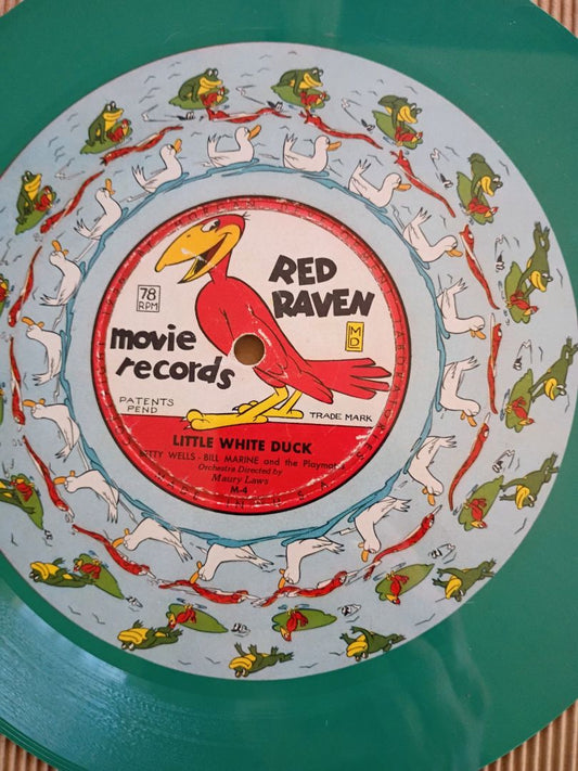 Vintage Little white duck framed record