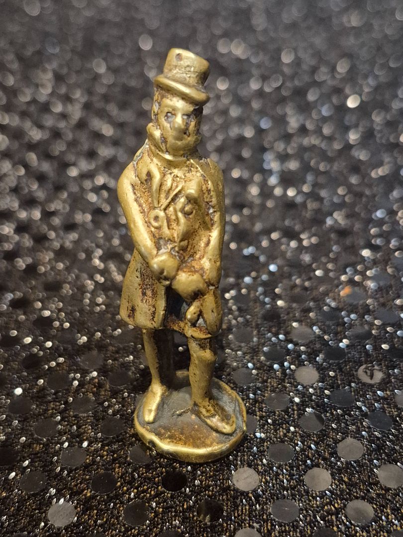 Vintage Brass Oliver Twist Man Pipe Tamper