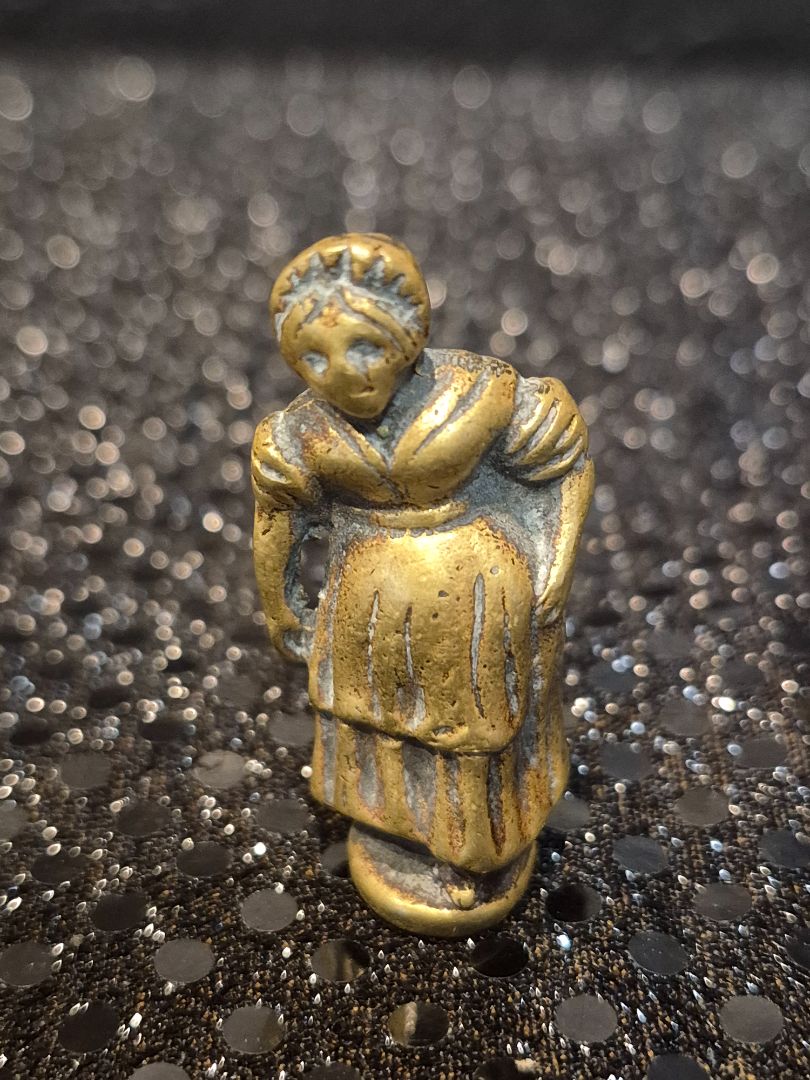 Vintage Brass Oliver Twist Washer Woman Pipe Tamper
