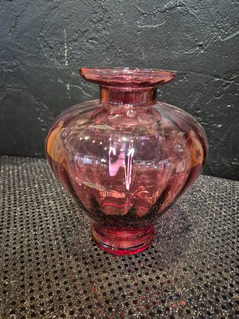 Pilgrim Glass Cranberry