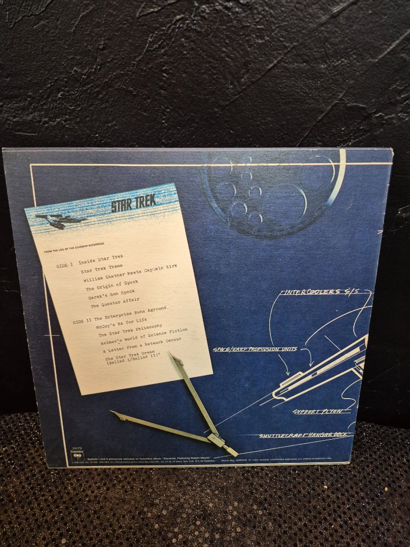 Vintage Star Trek Gene Roddenberry Promo LP Vinyl 1976