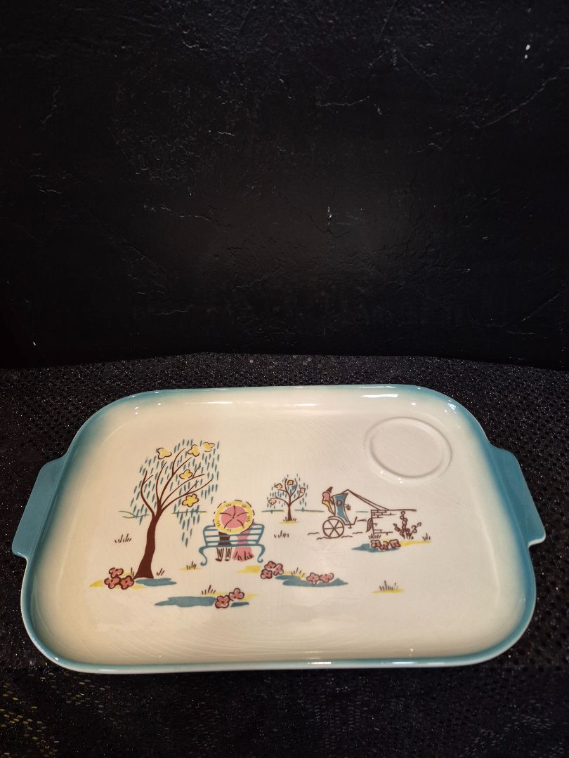 Brock of California "Forever Yours" Snack plate 1950's
