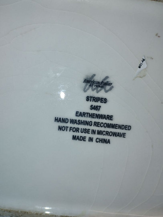 American Atelier Striped American Atelier Pitcher