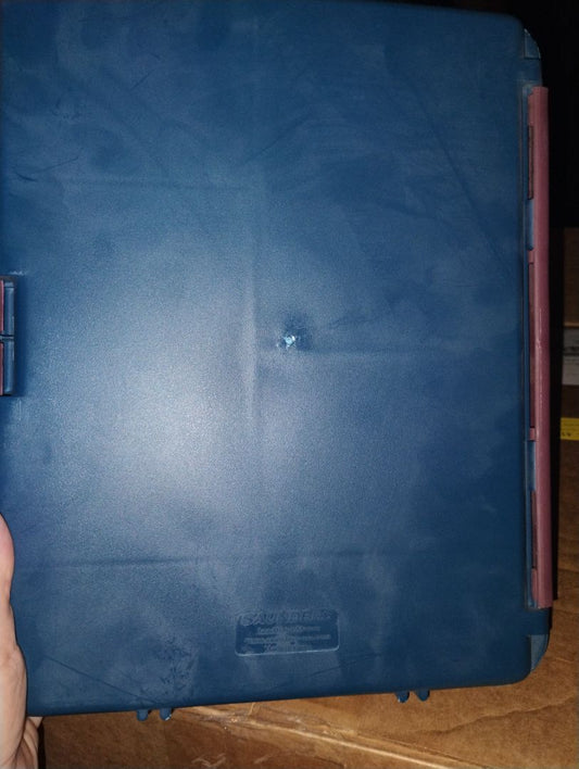 Blue W/Mauve Trim Saunders Storage Clipboard, Holds 8 1/2 X 12 In. Forms