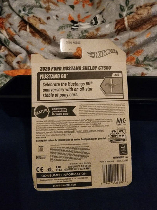 Orange HotWheels: 2020 Ford Mustang Shelby GT500