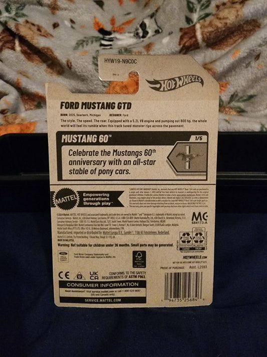 Gray HotWheels: Ford Mustang GTD