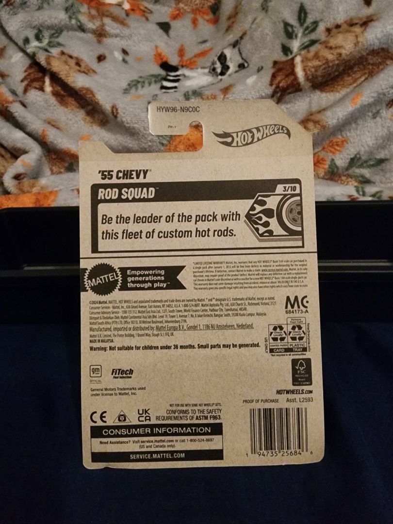 Black HotWheels: 55 Chevy