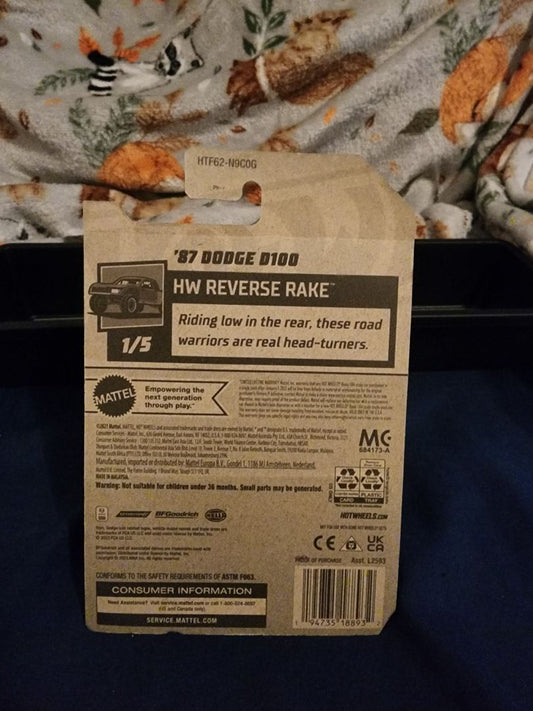 Dark Purple HotWheels: 87 Dodge D100