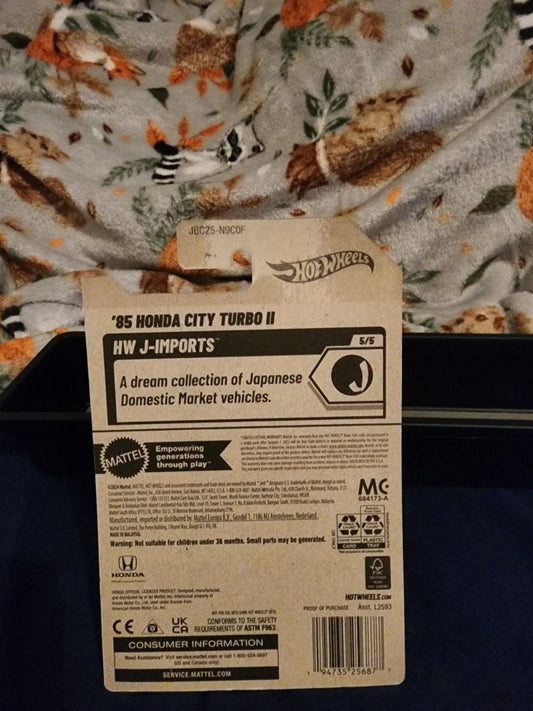 Teal HotWheels: 85 Honda City Turbo ll