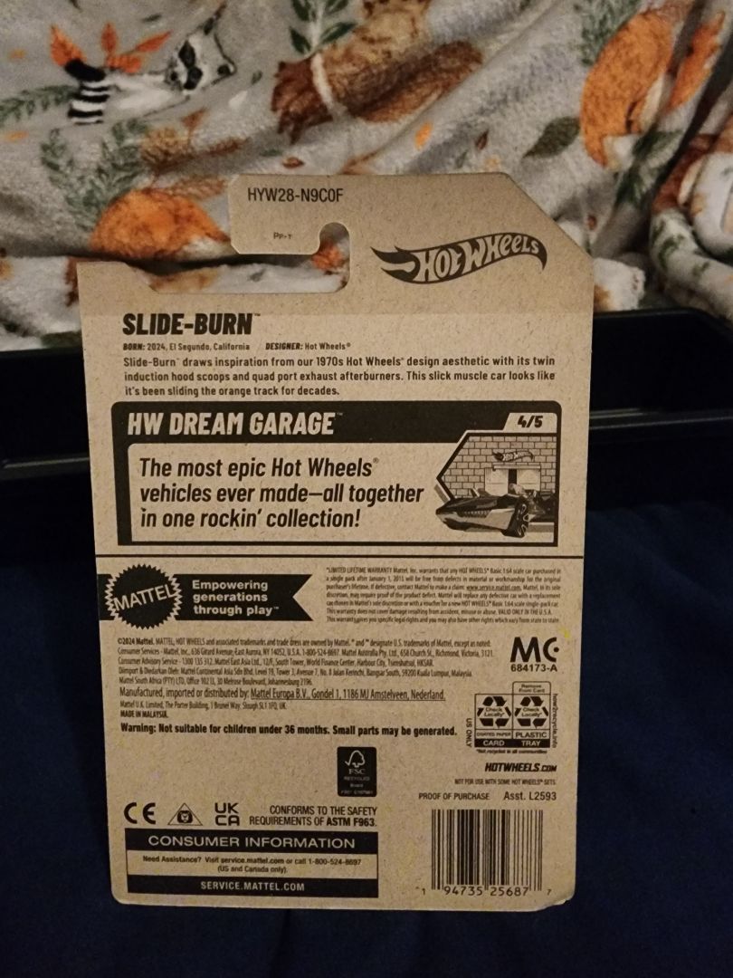 Pink & Black HotWheels: Slide-Burn