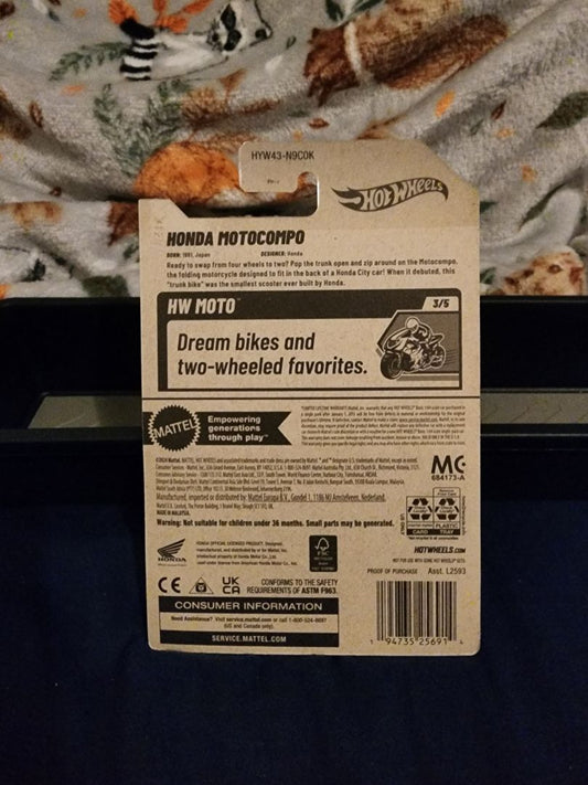Red & Black HotWheels: Honda MotoCompo