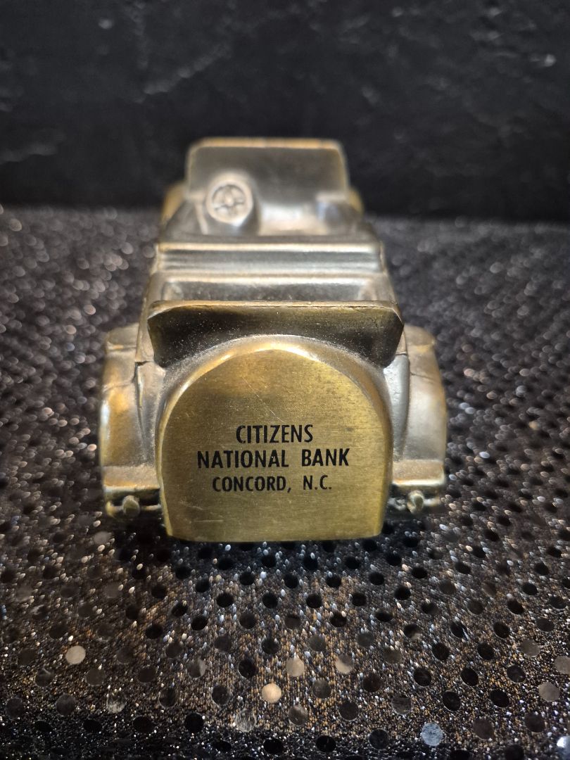 Vintage 1974 Banthrico Coin Bank 1929 Ford Model Car Citizens National Bank