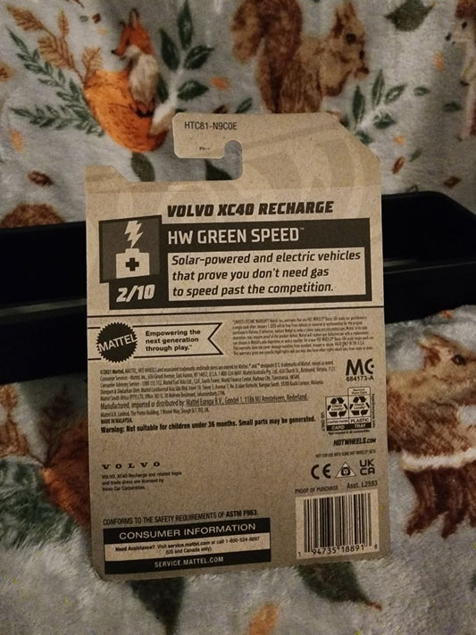 White HotWheels: Volvo XC40 Recharge