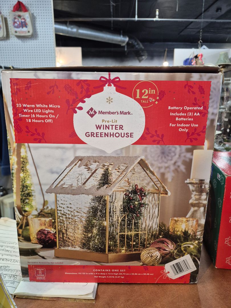 Members Mark Pre Lit Winter Greenhouse