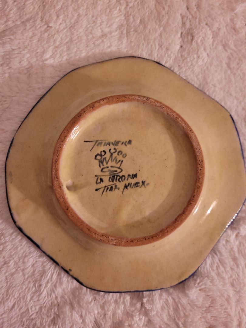 Muti-Color On Back Talavera Plate, 6"