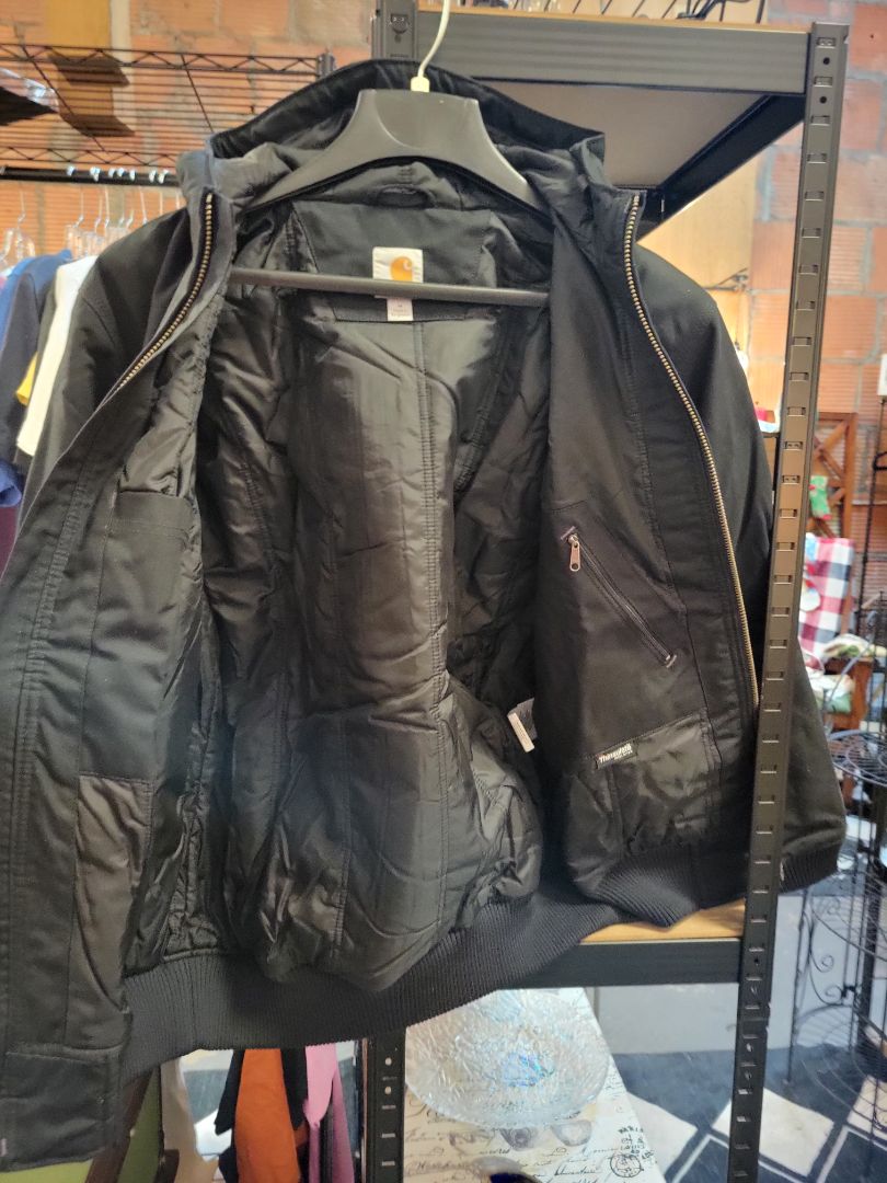 Black Carhart Men's Work Style Jacket, Medium