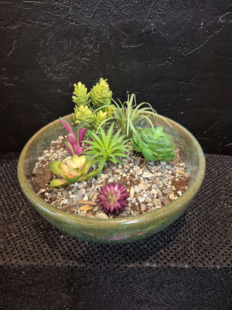 Faux Succulent planter pot