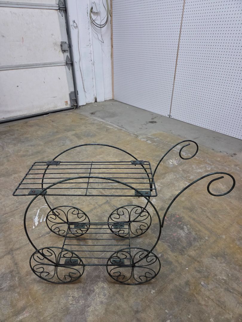 Vintage Large Flower Cart