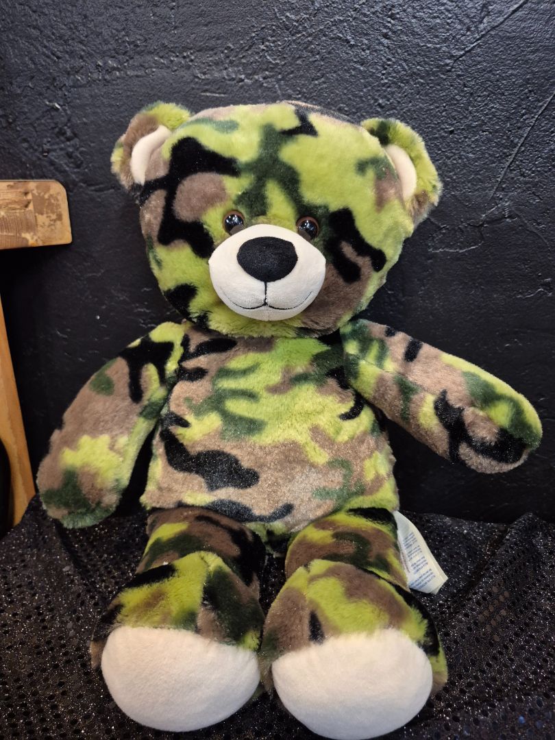 Build a Bear Camouflage Teddy Bear