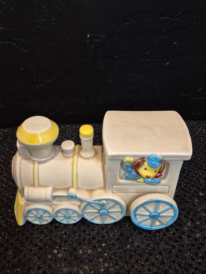 Vintage Porcelain Musical Train Plays