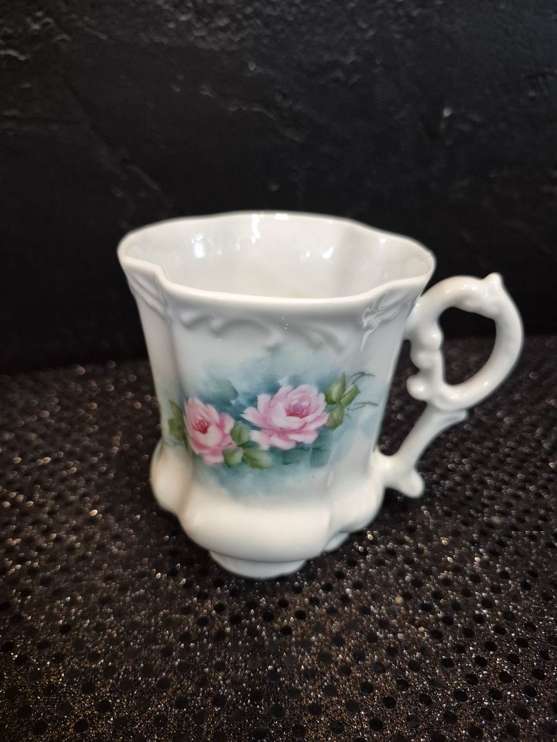 Vintage Porcelain Cup Floral Motif