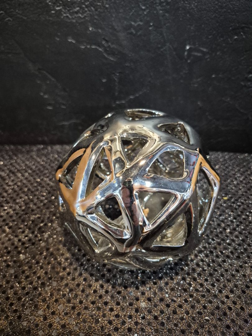 Silver Tone Sphere