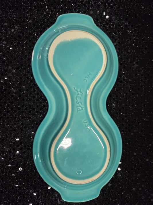 Homer Laughlin Ceramic Fiesta Cream and Sugar Tray Green