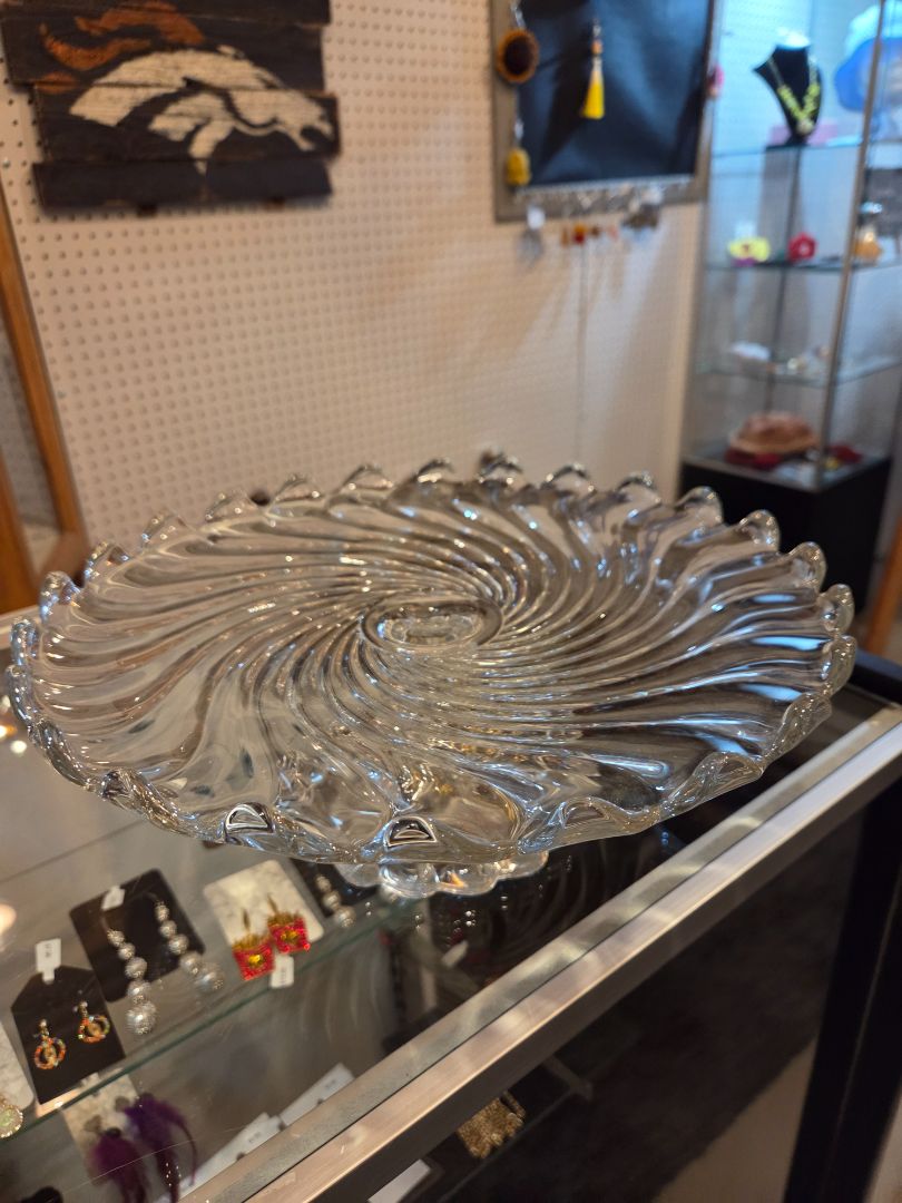 Clear Round Cake Stand Fostoria