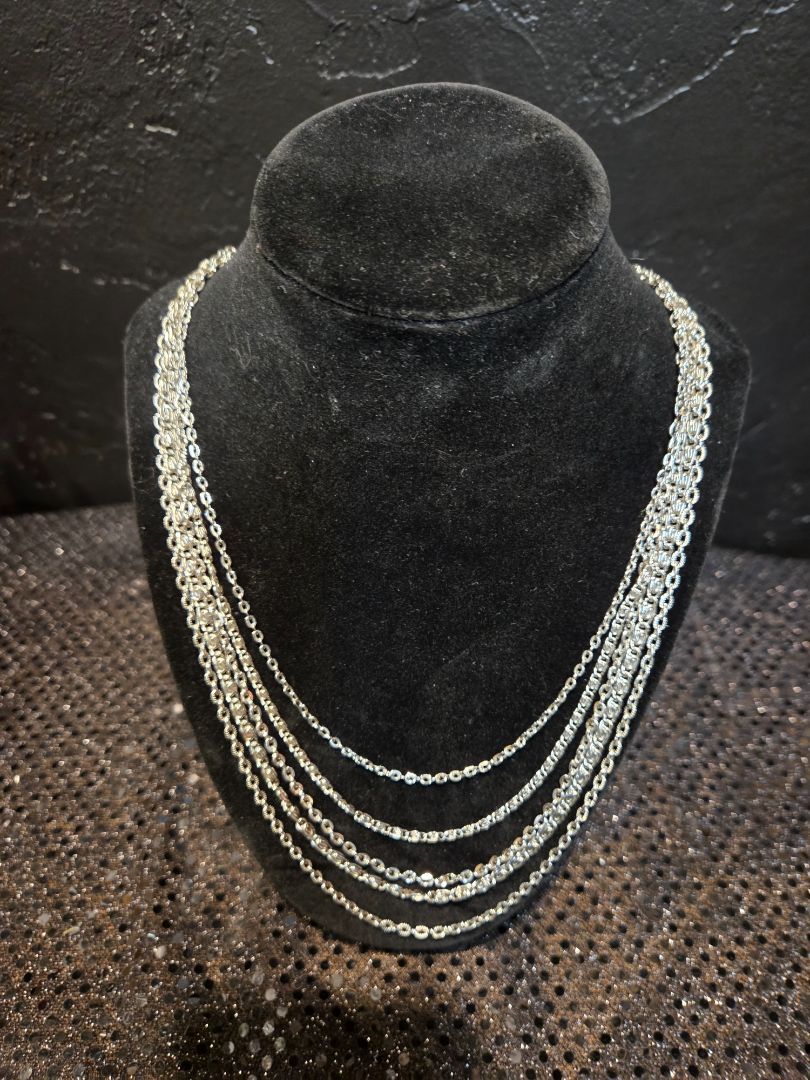Jewelry Avon Silver toned Multi strand necklace