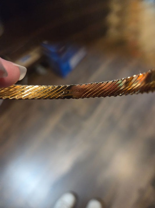 Vintage Monet Gold Toned Bangle Bracelet