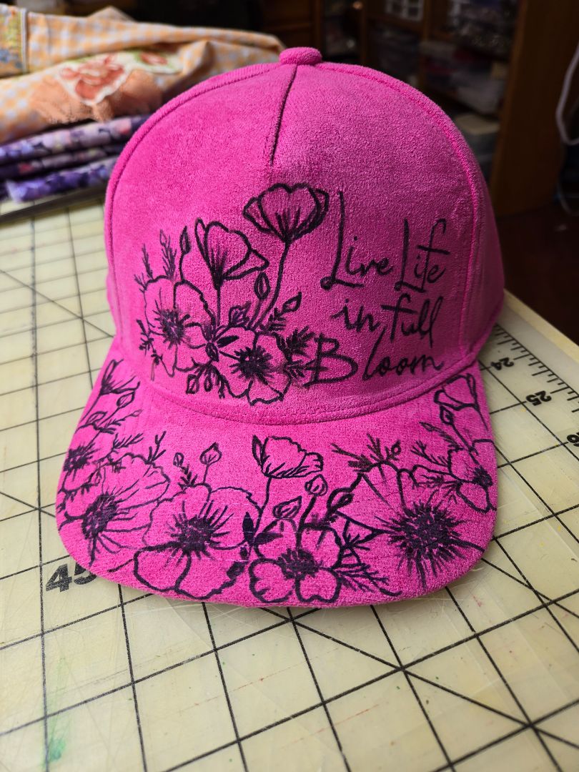 Ballcap pink full bloom