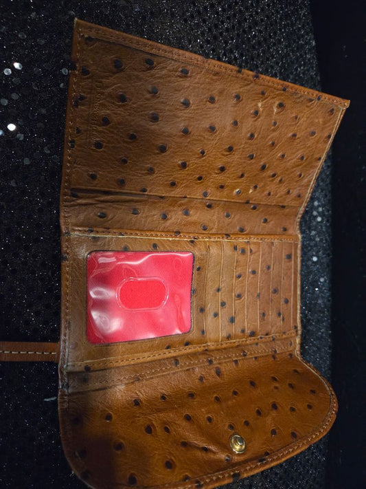 MISC Dooney & Bourke Carmel Color Ostrich Wallet