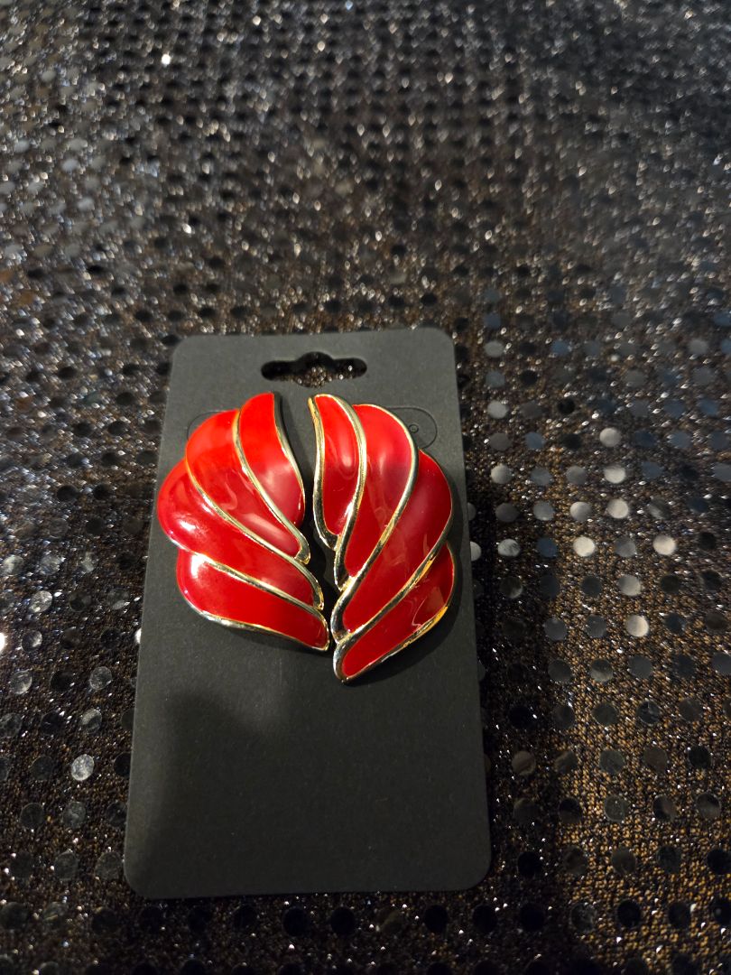 Vintage Red Earrings