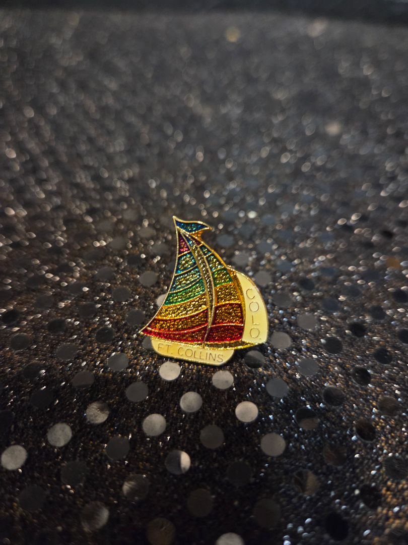 Vintage Fort Collins Sailboat enamel