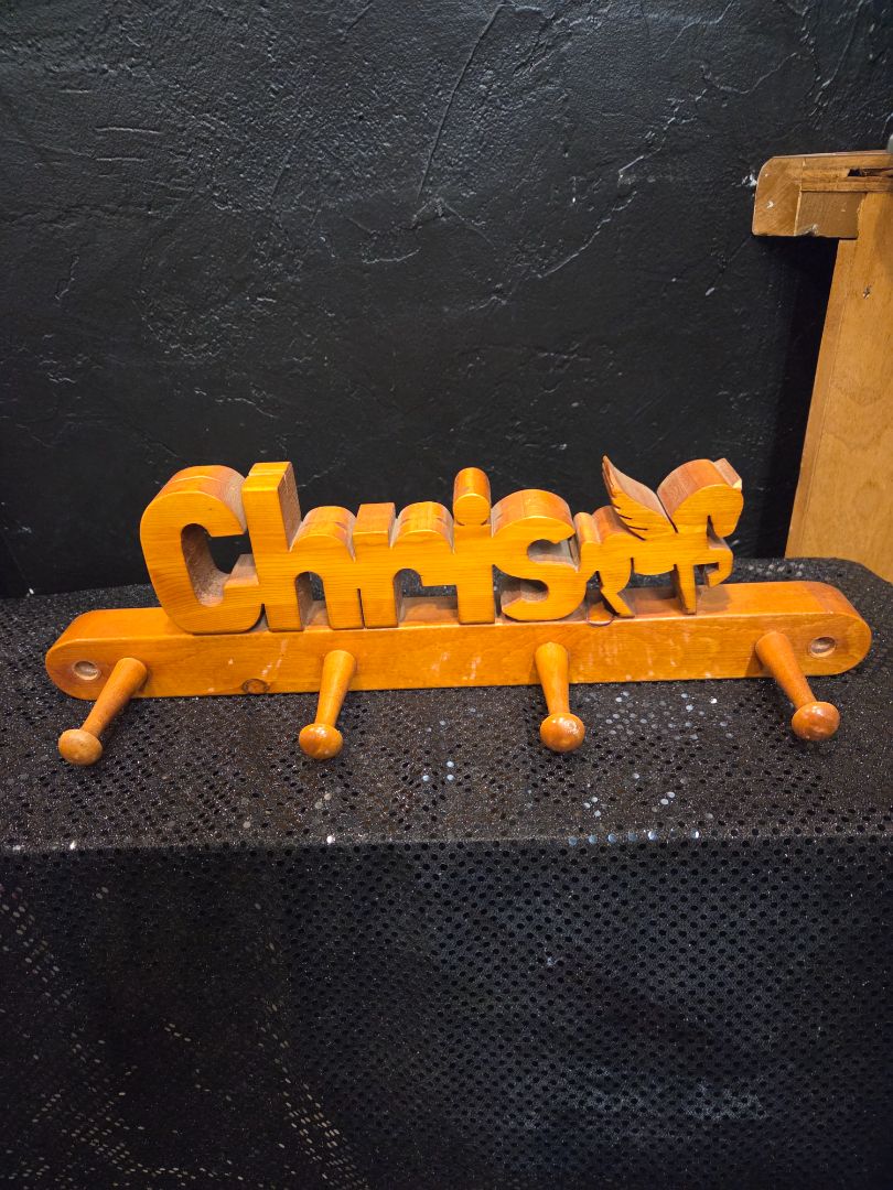 Chris Name Wall Hanger with Pegasus