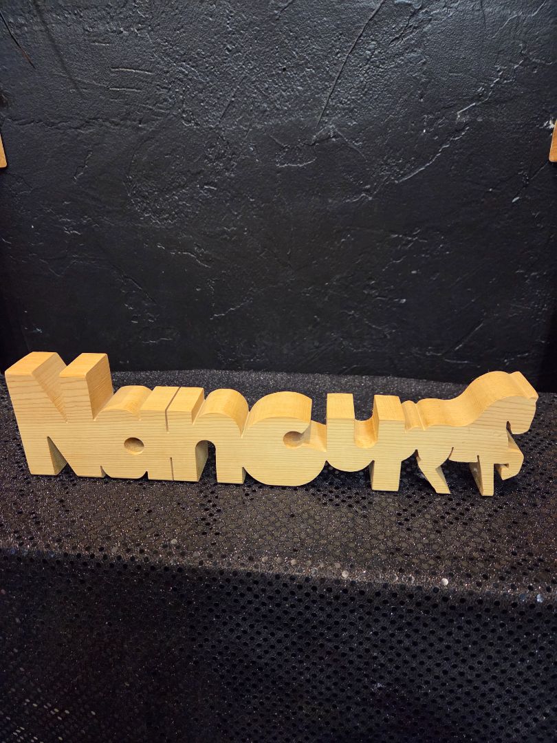 Nancy Nameplate Wood with Horse