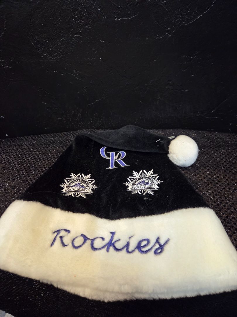 Black and Purple Colorado Rockies Hat