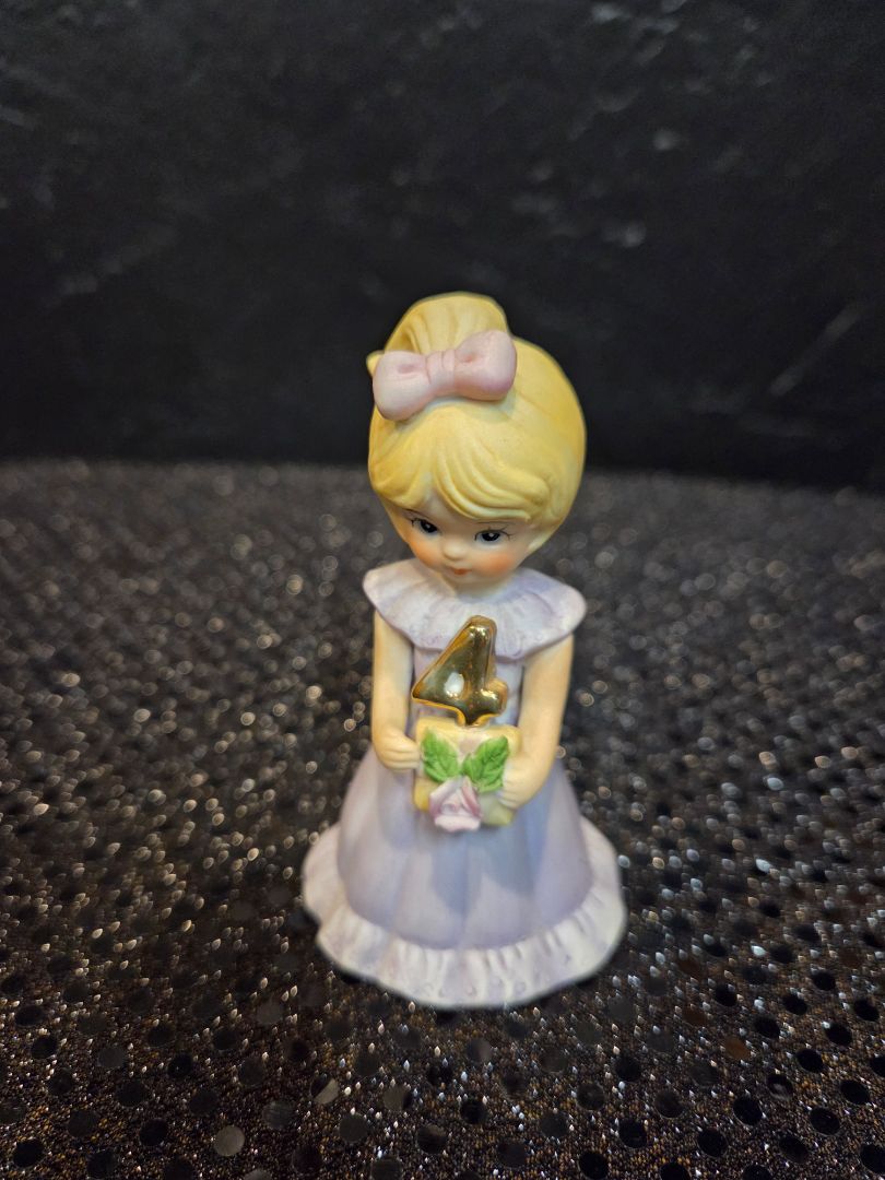 Vintage Enesco Growing Up Birthday Girls 4
