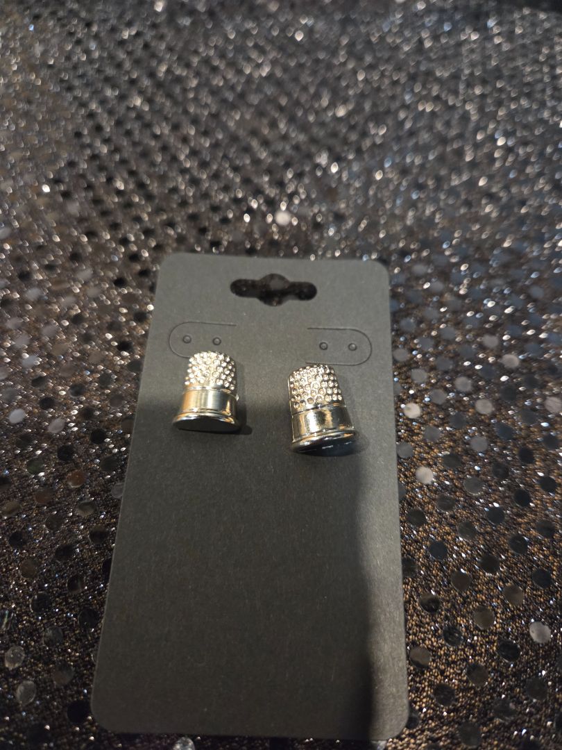Thimble Earrings