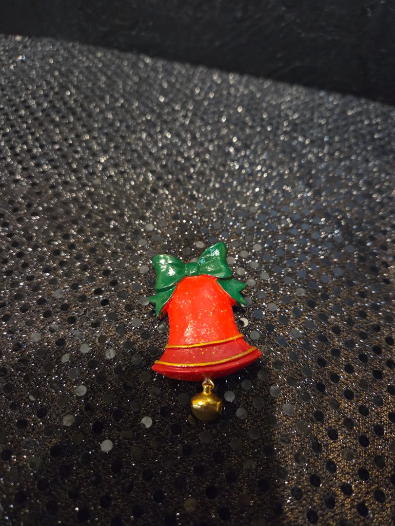 Christmas Bell Brooch