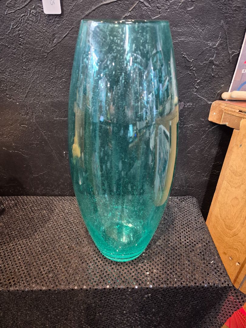 Murano Teal Vase
