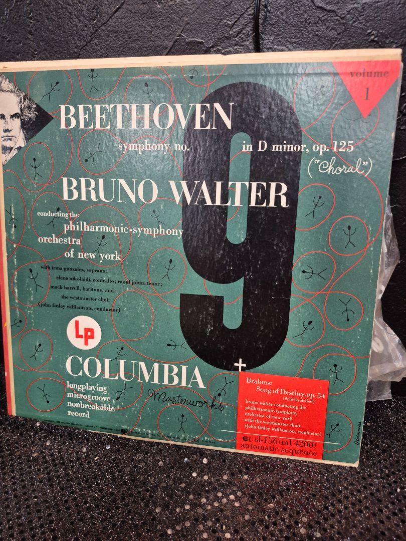 Bruno Walter Beethoven Symphony No 9 in D Minor Volume 1 Record