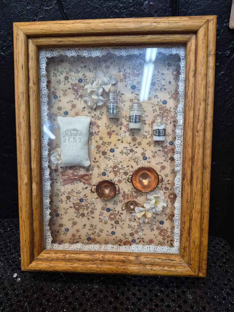 Shadow Box with Parsley/Salt/Pepper
