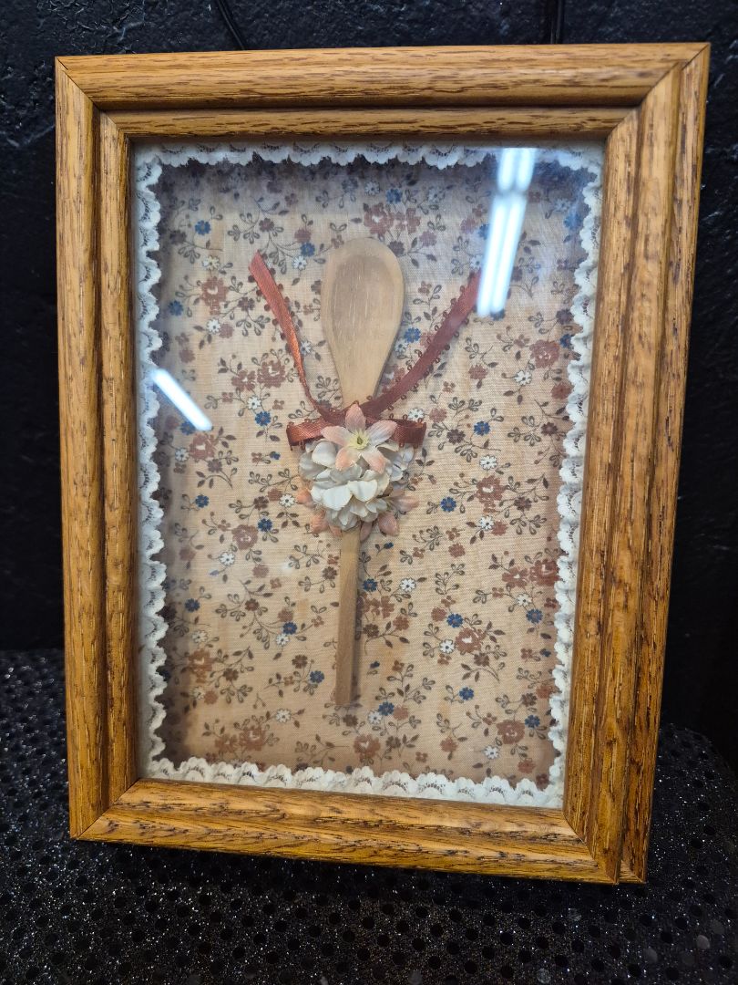 Shadow Box Wooden Spoon