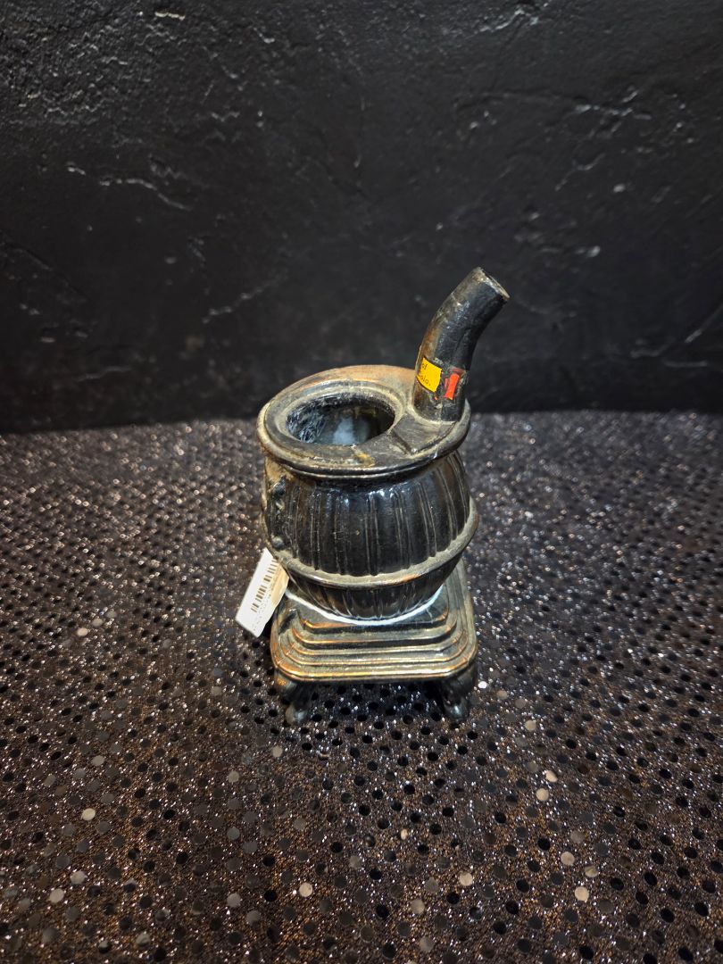 Vintage Miniature Cast Iron Pot Belly Stove