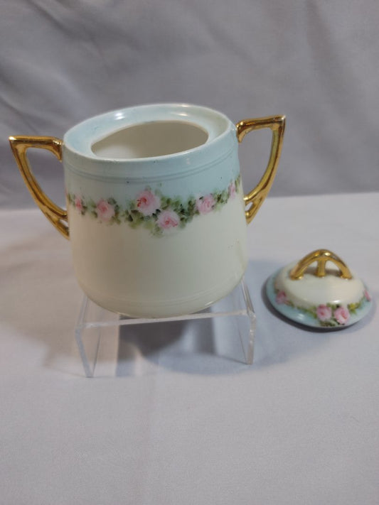 1900 CT Altwasser Antique Lidded Sugar Bowl, 4"