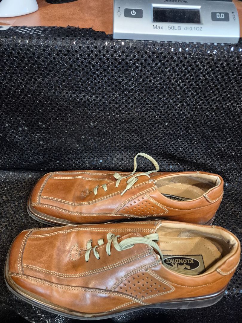 Klondike Italian Brown Leather Shoes sz 45