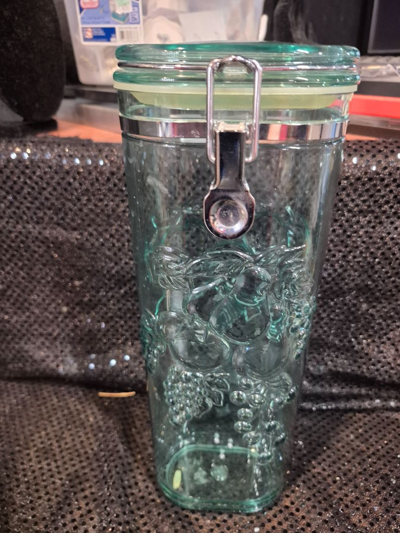 Turquoise Plastic Storage Container
