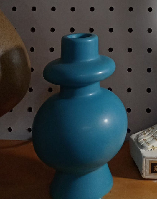 Turquiose blue candle stands