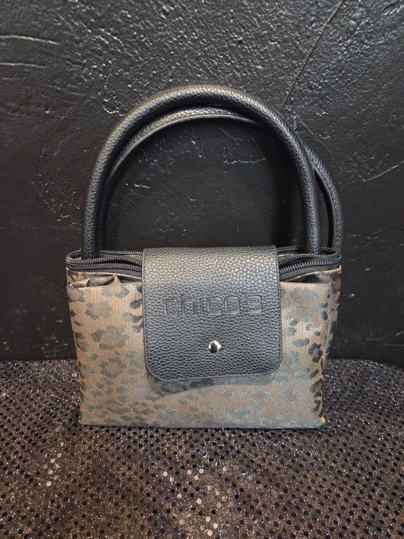 Chico Leo Roll Small Mini Tote in Leopard print